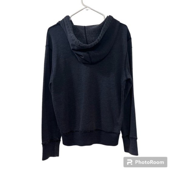 American Eagle Outfitters Blue Gray Full Zip Drawstring LS Hoodie Sweater Sz S/P - Picture 2 of 11